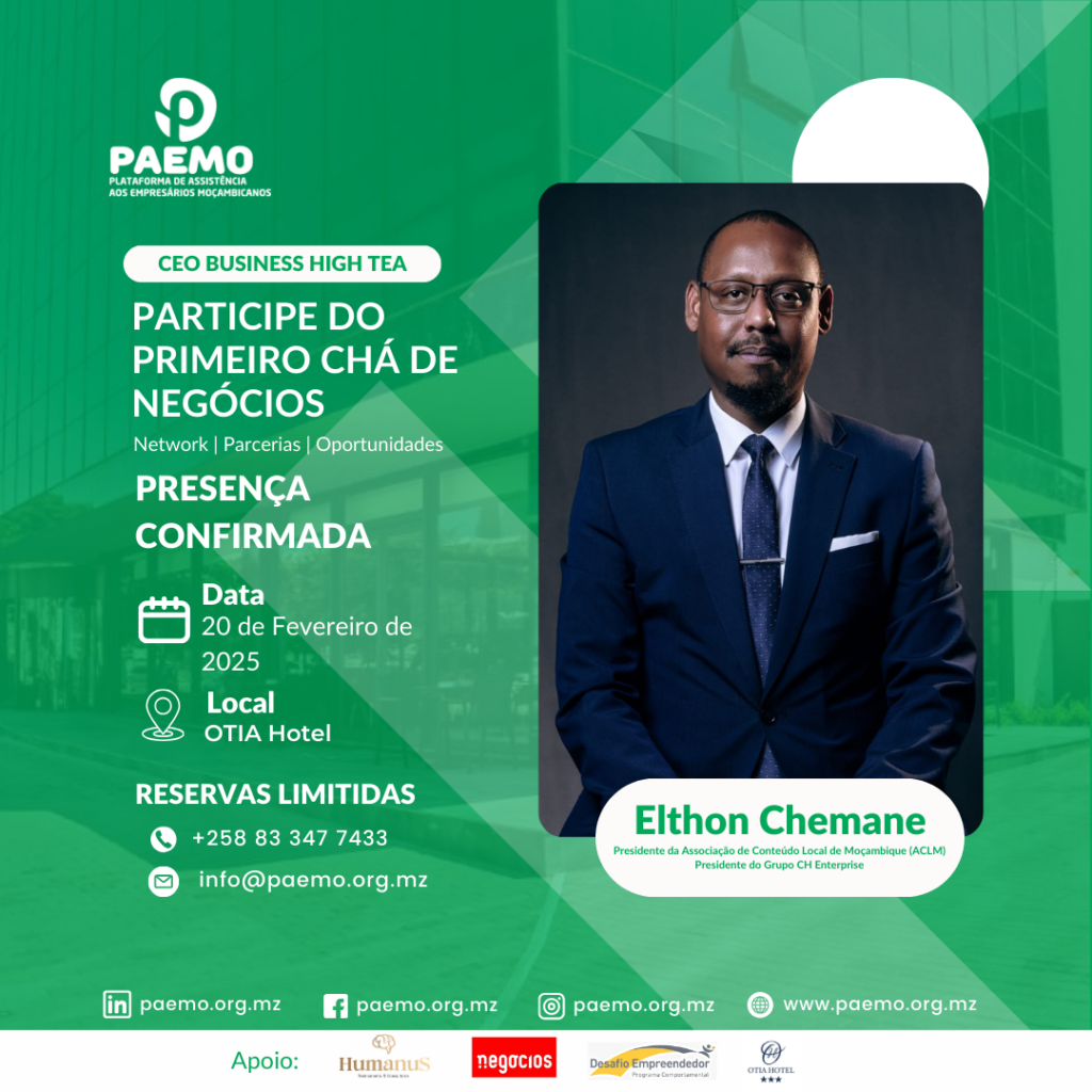 Elthon Chemane: Pioneiro do Conteúdo Local e Desenvolvimento Econômico em Moçambique 2 11 3